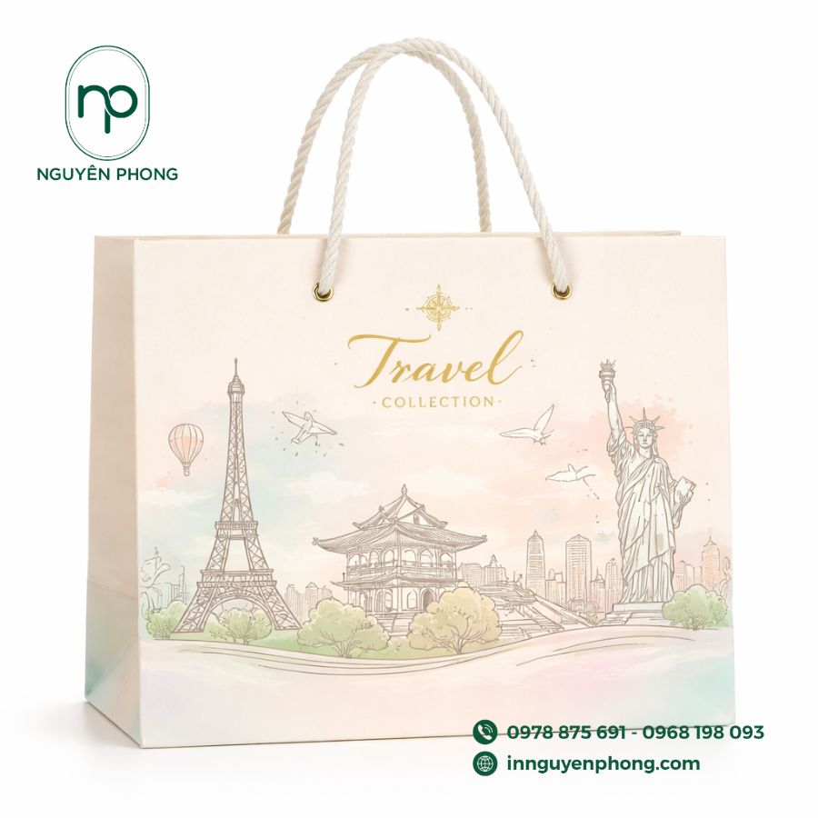 In Túi Giấy Du Lịch Chuyên Nghiệp